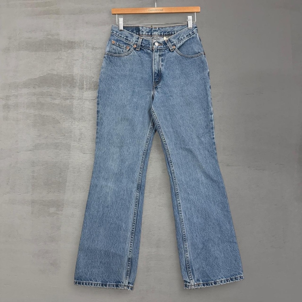 Vintage Levi's 517 Slim Fit Bootcut Jeans Medium Wash High Rise Denim 9 JR